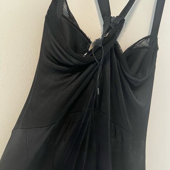 Versace Classic Little Black Dress Stretchy & Lace Size 42 (Medium) - Picture 4 of 7